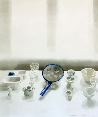 M.Hanhijoki Astioita itaisilta mailta akvarelli 2006