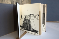 M.Hanhijoki Internaatin makuuhuone Daxi luonnoskirja Kalevi Tainio 2004