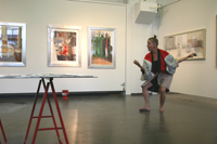 Näyttelyn avajaiset 21.8.2008 Iiris Raipalan tanssi