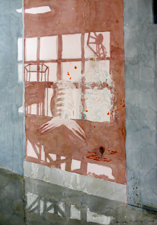 Marjatta Hanhijoki Heijastus kuistilla